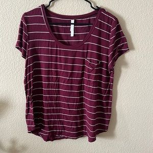 Stripped tshirt with front pocket